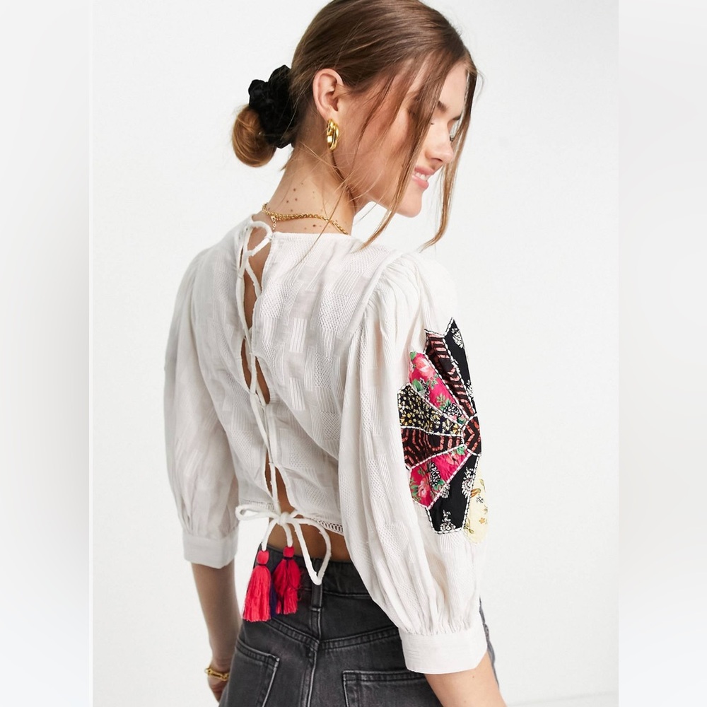 ASOS Embroidered Blouse - Picture 2 of 4